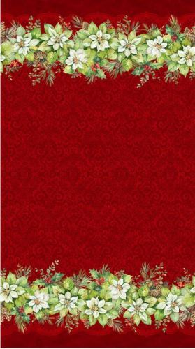 Deck The Halls - Red double edged border