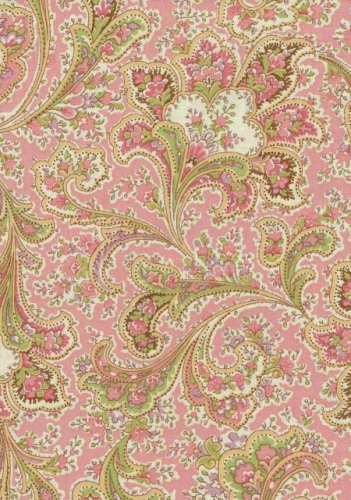Cotton Backing - Pink Floral Paisley 