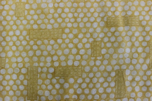 Gallery Fiori Cotton - Tone on tone butter yellow spots and rectangles