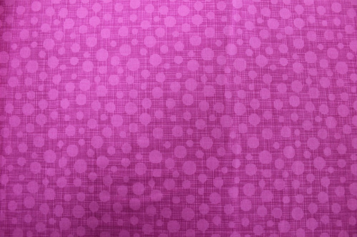 Hash Dots Cotton - Bright pink tone on tone circles & lines