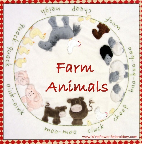 Farm Animals - Kit includes pattern, full instructions & pre-stitched animals