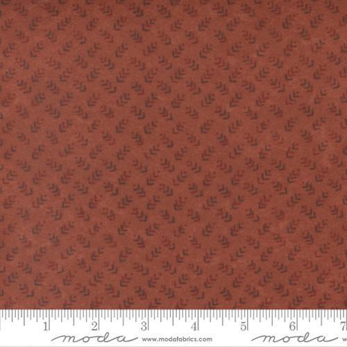 Fall Melody Flannel - Small arrows on rust background