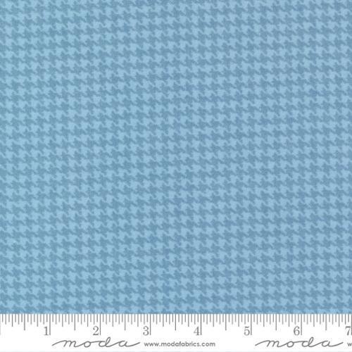 Lakeside Gatherings Flannel- Light & Medium blue houndstooth design