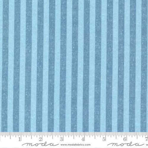 Lakeside Gatherings Flannel - Light & medium blue stripess