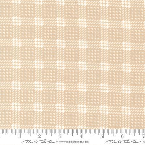 Lakeside Gatherings Flannel - Beige & White checks with right angles