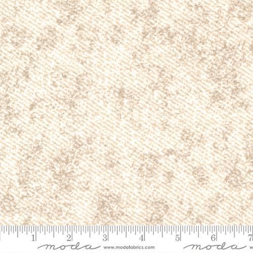 Lakeside Gatherings Flannel - Speckeldy beige & white mottled diagonal print