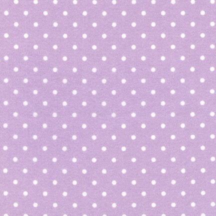 Cosy Cotton Flannel - Purple with white spot