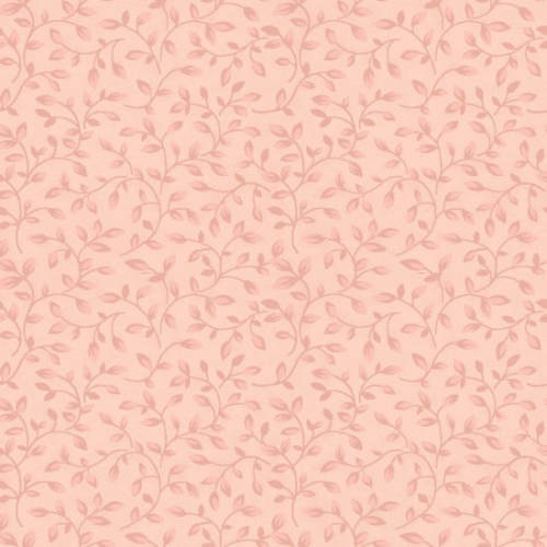 Gentle Garden Flannel - Tiny pink tone on tone leaves