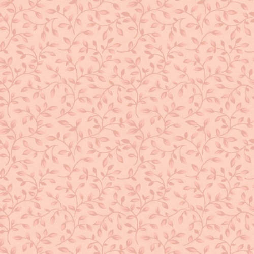 Gentle Garden Flannel - Tiny pink tone on tone leaves