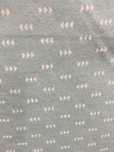 Cozy Cotton Flannel - Light blue background with white arrows