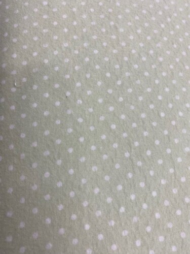 Cozy Cotton Flannel - White dots on pistachio green bACKGROUND