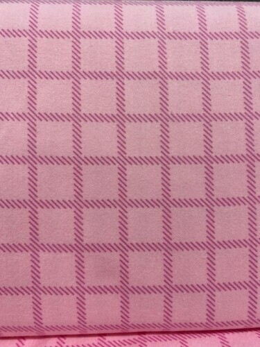 Sherbert Sunshine Flannel - Bright pink with darker pink squares