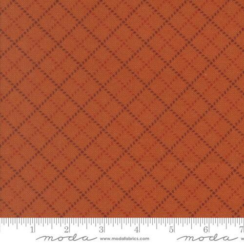 Prairie Gatherings Flannel - Diamond pattern in rust