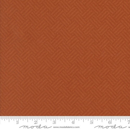 Prairie Gatherings Flannel - Woven design in rust