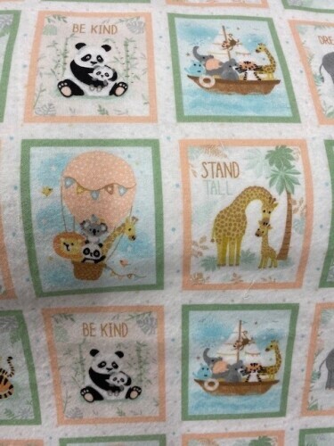 Tiny Tots individual jungle animals Flannel - Rows of jungle animals with messages