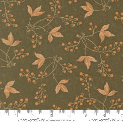 Flannel Season COMING SOON (June) - Leaves & Berries on Green Background