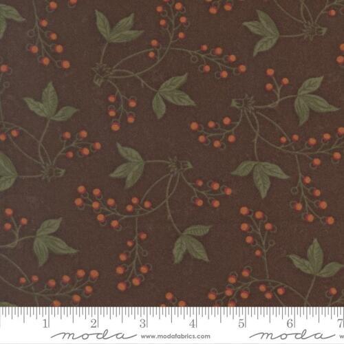 Flannel Season COMING SOON (June) - Leaves & Berries on Brown background