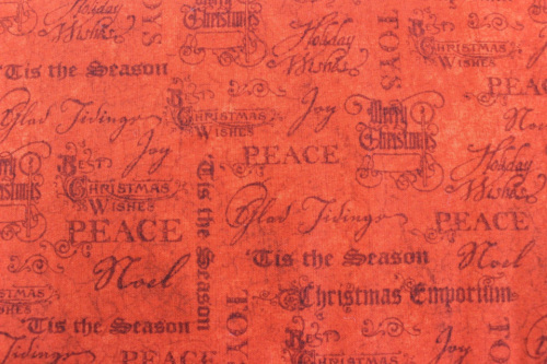 Christmas Emporium - Christmas sayings on orange/red background