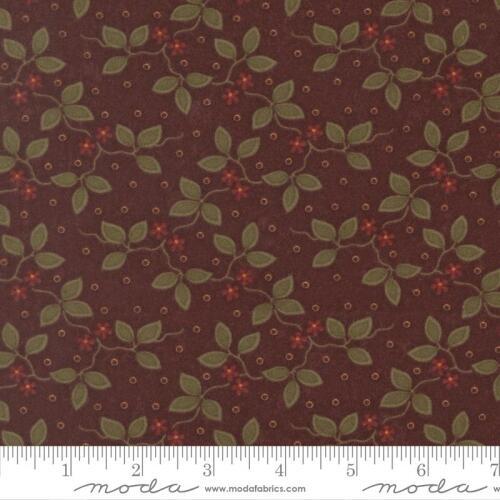 Flannel Season COMING SOON (June) - Small Leaves with little Red Flowers on Purple Background