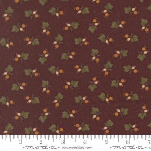 Flannel Season COMING SOON (June) - Leaf with Tan & Cream Berry on Purple Background 