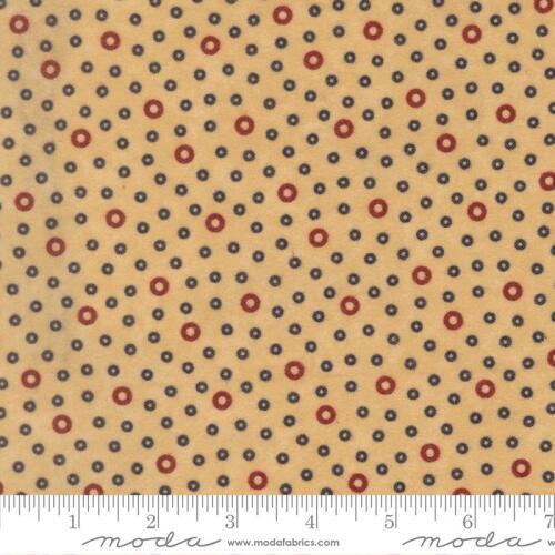 Flannel Season COMING SOON (June) - Small navy & larger red Circles on Cream Background