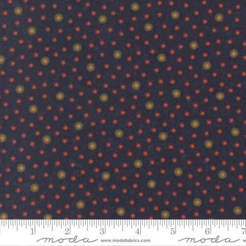 Flannel Season COMING SOON (June) - Small red & large Green Circles on Dark Blue Background