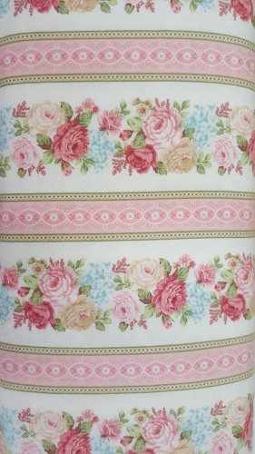 A Peaceful Garden Flannel Border Print