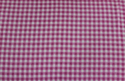 Pink and White Gingham Flannel