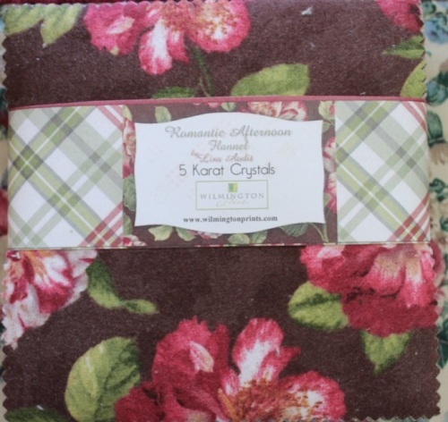 Romantic Afternoon Flannel Charm packs - 5 inch squares