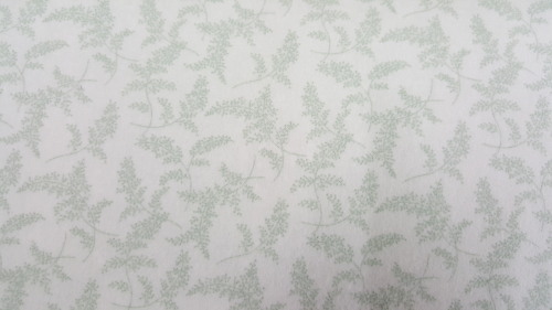A Peaceful Garden Flannel - Green tone on tone sprigs
