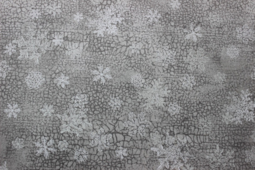 North Ridge Flannel - Crackle light brown background with snowflakes