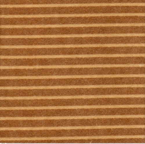 Velvet Blossoms Flannel - Tan stripes