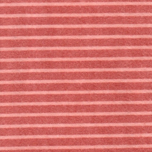 Velvet Blossoms Flannel - Salmon pink stripes