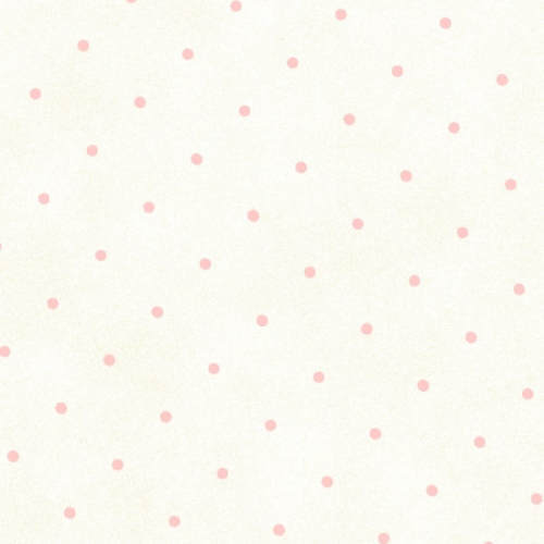 Gentle Garden Flannel - Tiny pink spots on cream background
