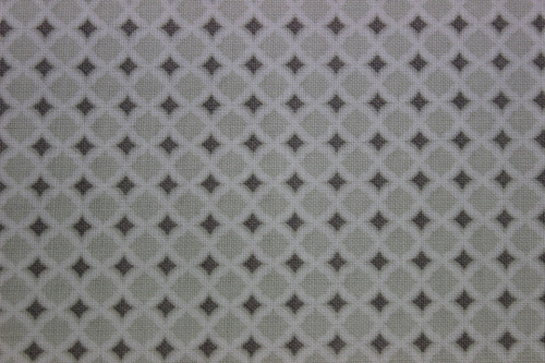 Wanderings Cotton - Diamond pattern - grey & white