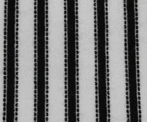 Mad for Plaid Flannel - Black & white stripes