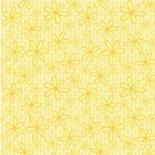 Basically Hugs Flannel - Yellow Daisies