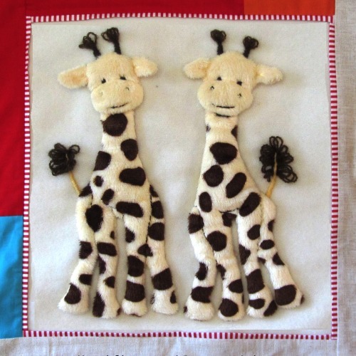 Giraffe Kit - Kit includes pattern, full instructions & velour for giraffes