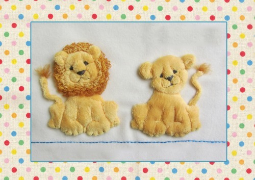 Lions - Kit includes pattern, full instructions & velour for lions