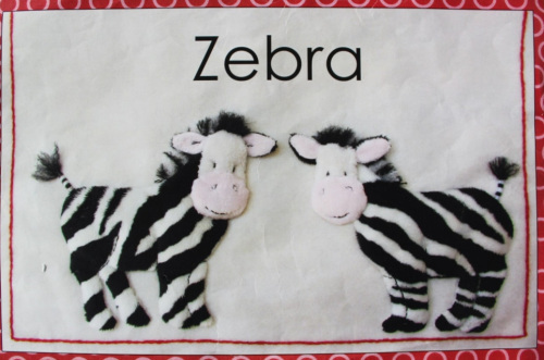 Zebra's - Full kit includes pattern, full instructions & felt for zebra's 