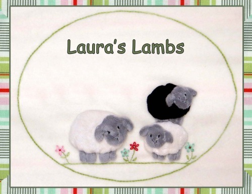 Laura's Lambs - Kit includes pattern, full instructions & velour for lambs