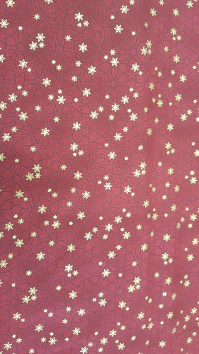 Christmas Wonder - Gold stars on red background
