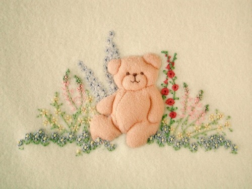 Garden Bear - Kit includes pattern, full instructions and velour for the bear