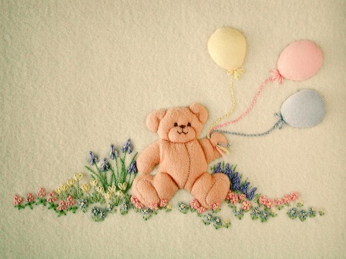 Balloon Bear - Kit includes pattern, full instructions & velour for bear