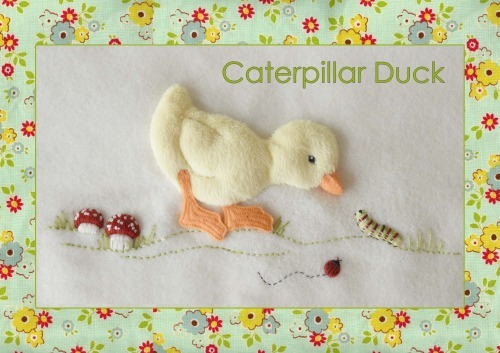 Caterpillar Duck - Kit includes pattern, full instructions and velour & felt for duck