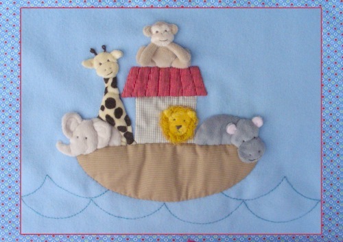 Ark - Full kit including pattern, full instructions, velour for animals, fabric and threads