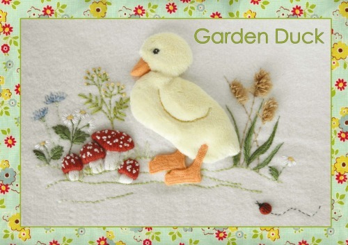 Garden Duck - Kit includes pattern, full instructions and velour for duck