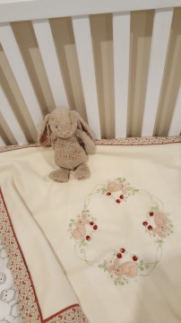 Bunnies in the Berry Patch - Kit includes pattern, full instructions & velour for bunnies