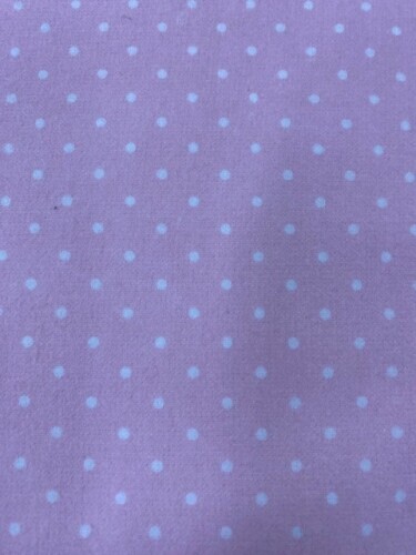 Cozy Cotton Flannel - White spots on pink background