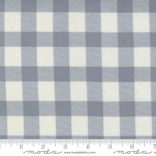 Yuletide Gatherings Flannel - Primitive Gathering Large cream & grey check